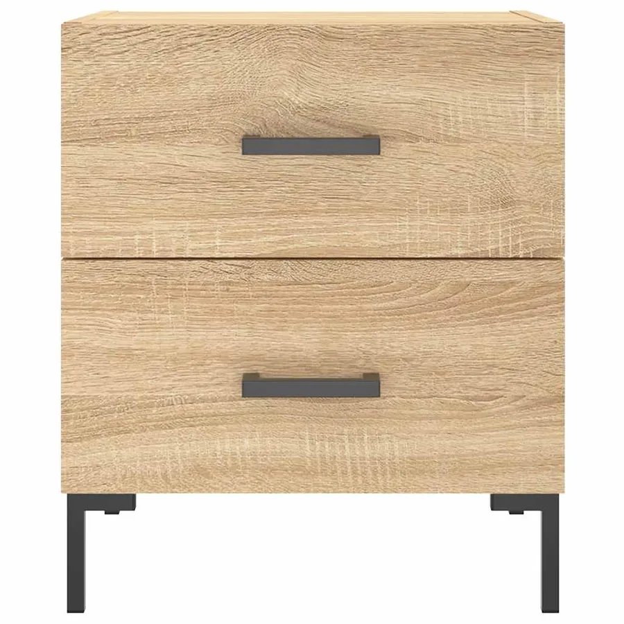 Tables de chevet 2 pcs chêne sonoma 40x35x47,5 cm - 6