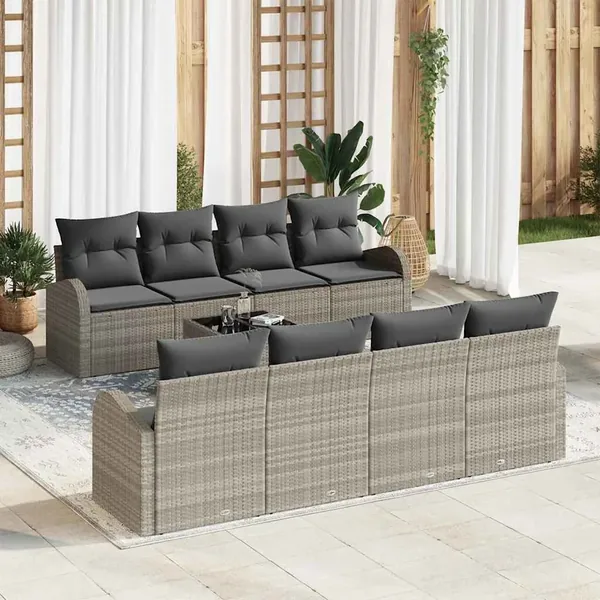 Ensemble de canapé de jardin Gris clair 55 x 55 x 37 cm