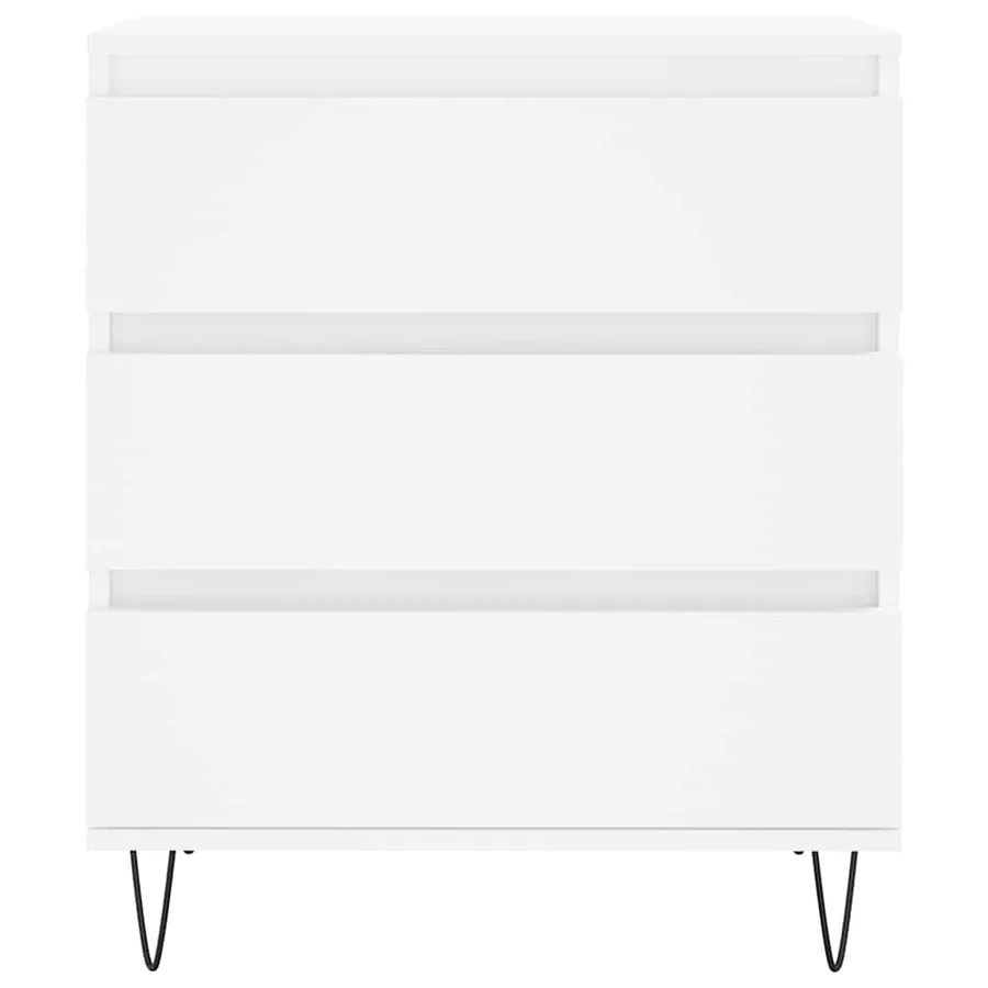 Buffet Blanc 60x35x70 cm Bois d'ingénierie - 5