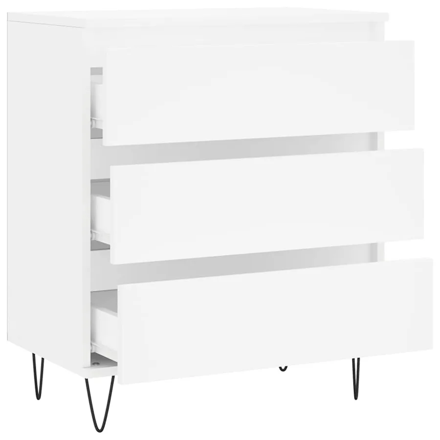 Buffet Blanc 60x35x70 cm Bois d'ingénierie - 6