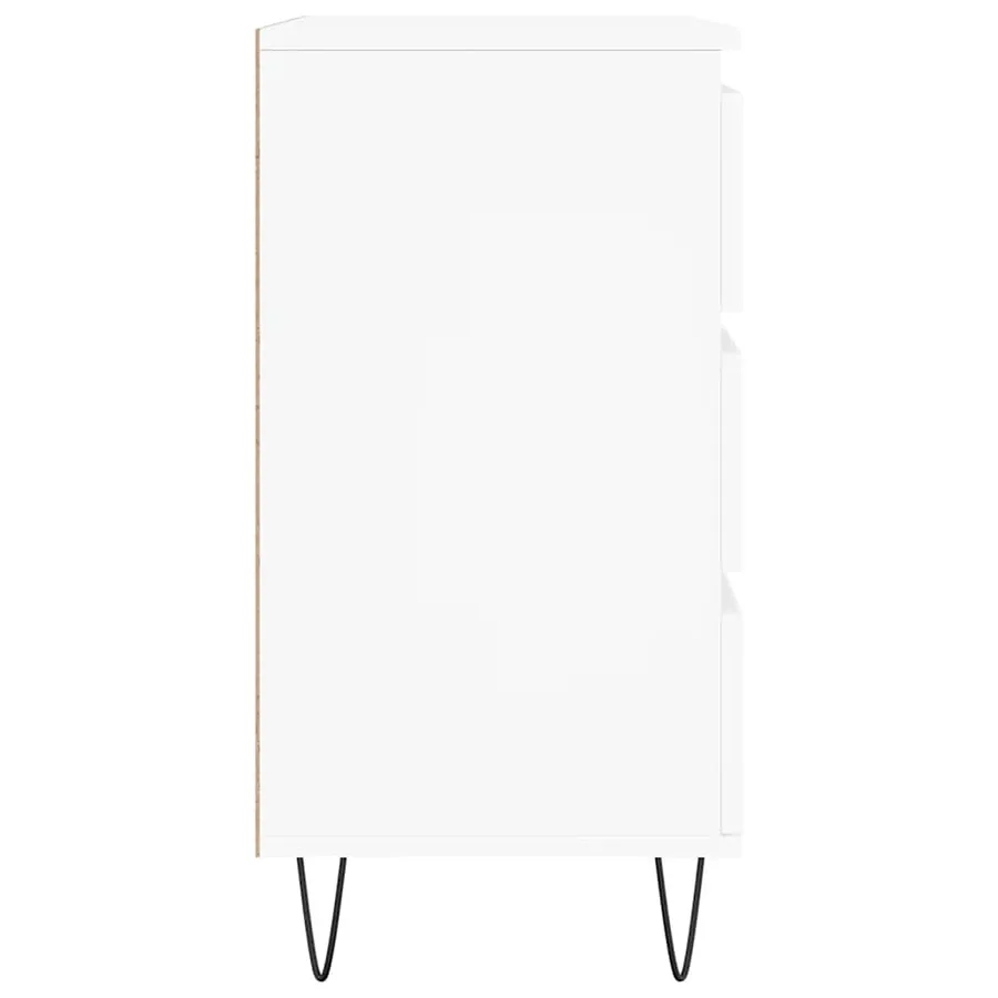 Buffet Blanc 60x35x70 cm Bois d'ingénierie - 7