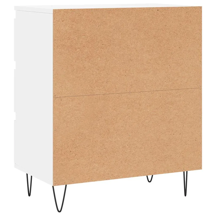 Buffet Blanc 60x35x70 cm Bois d'ingénierie - 8