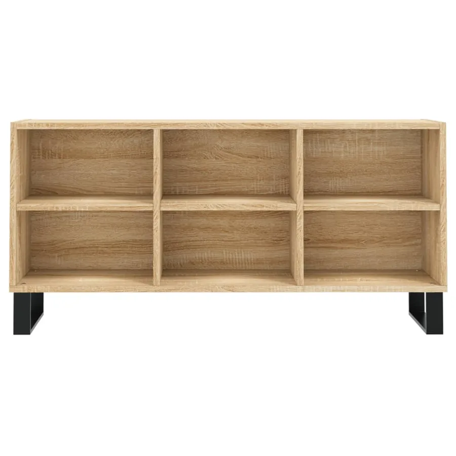 Meuble TV chêne sonoma 103,5x30x50 cm bois d'ingénierie - 4