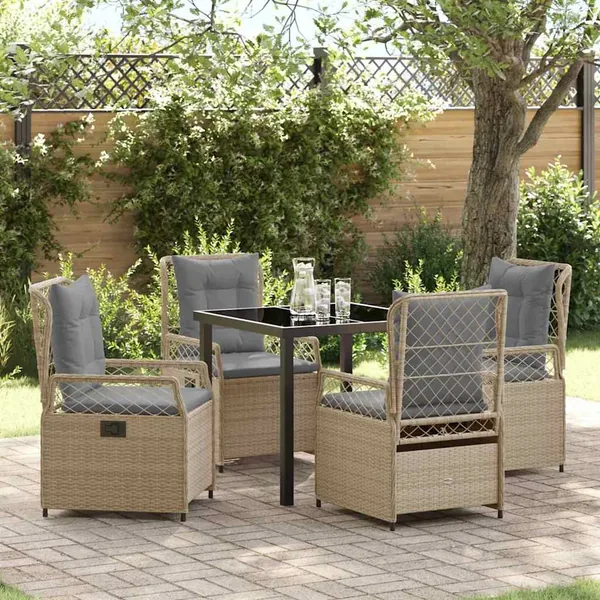 Ensemble de salle à manger pour jardin 5 pcs
