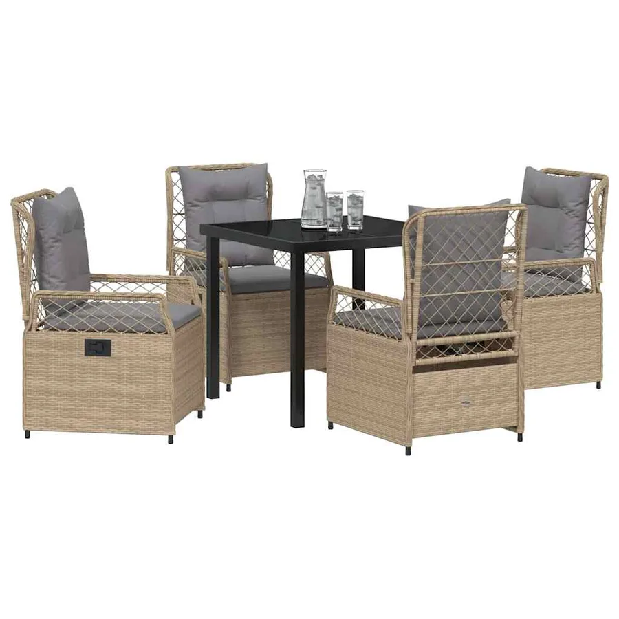 Ensemble de salle à manger pour jardin 5 pcs - 3