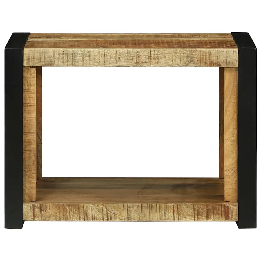 Cube Mural Marron 55 x 35 x 40 cm Bois de mangue massif - 4