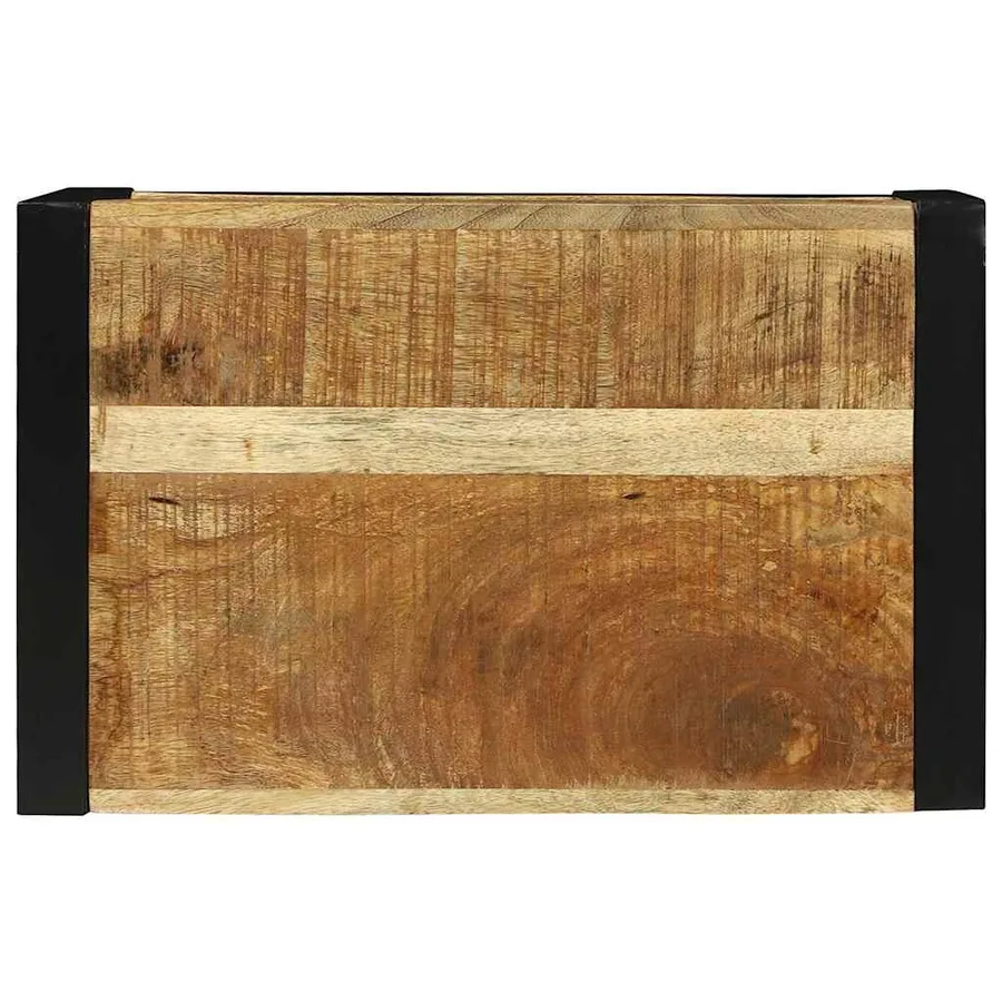 Cube Mural Marron 55 x 35 x 40 cm Bois de mangue massif - 7
