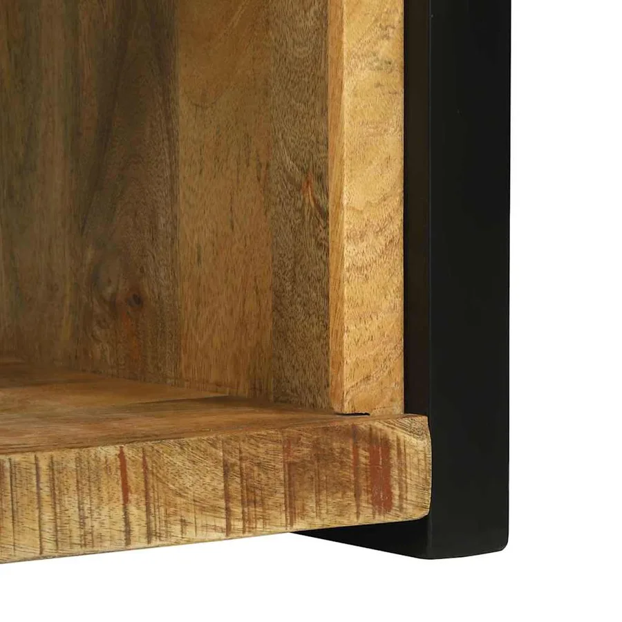 Cube Mural Marron 55 x 35 x 40 cm Bois de mangue massif - 9