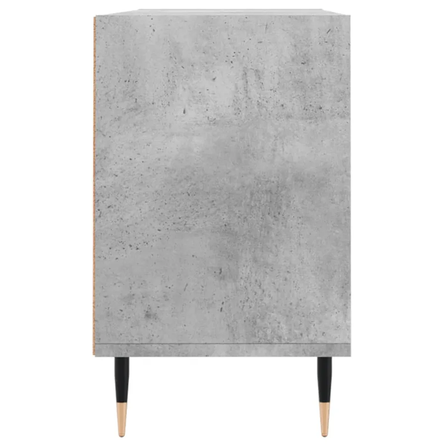 Meuble TV gris béton 103,5x30x50 cm bois d'ingénierie - 5