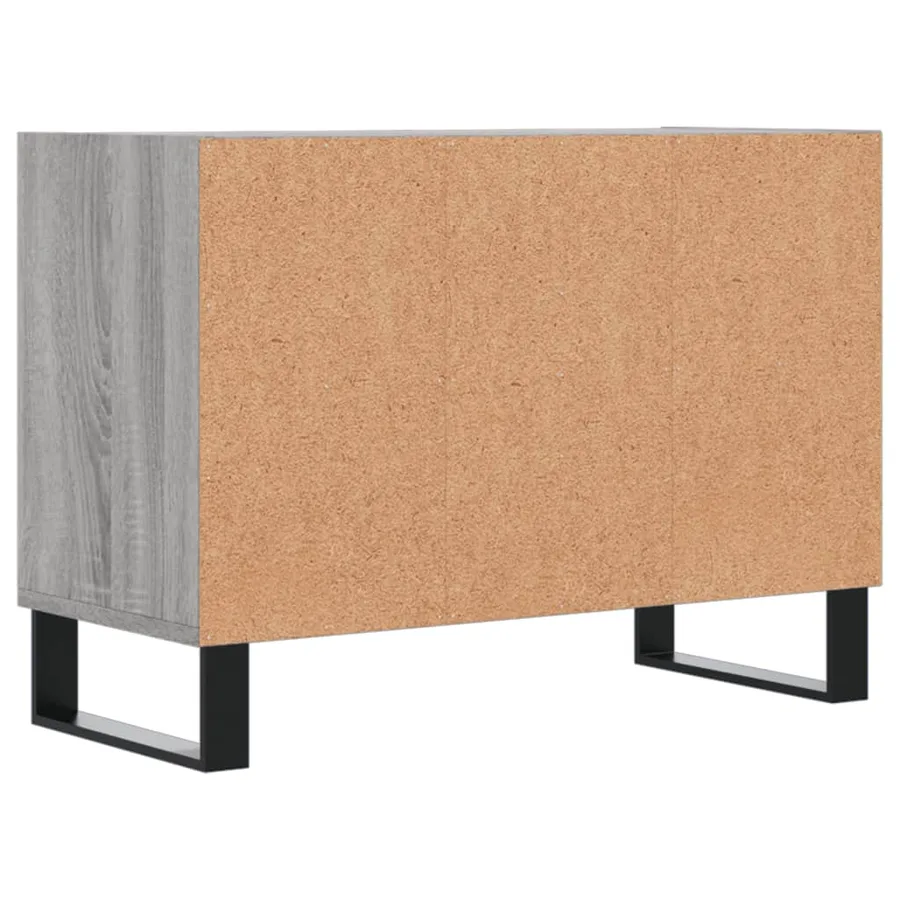 Meuble TV sonoma gris 69,5 x 30 x 50 cm bois d'ingénierie - 6