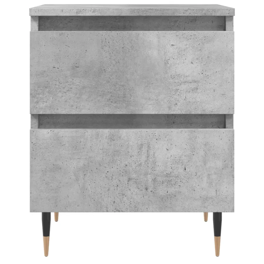 Tables de chevet 2 pcs gris béton 40x35x50 cm bois d’ingénierie - 5