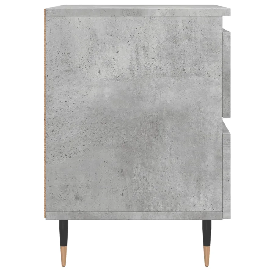 Tables de chevet 2 pcs gris béton 40x35x50 cm bois d’ingénierie - 7