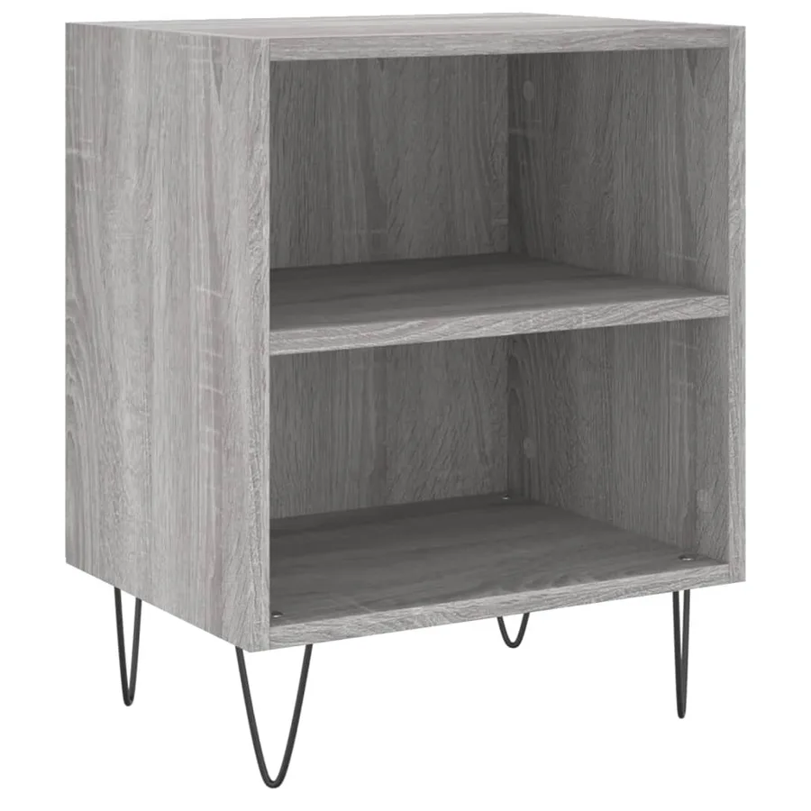 Tables de chevet 2 pcs sonoma gris 40x30x50cm bois d'ingénierie - 4