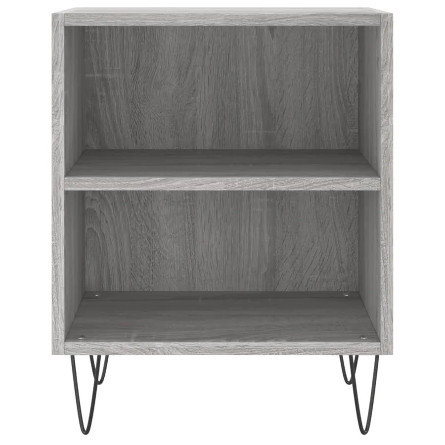 Tables de chevet 2 pcs sonoma gris 40x30x50cm bois d'ingénierie - 5