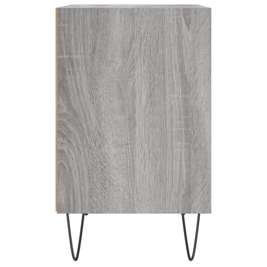 Tables de chevet 2 pcs sonoma gris 40x30x50cm bois d'ingénierie - 6
