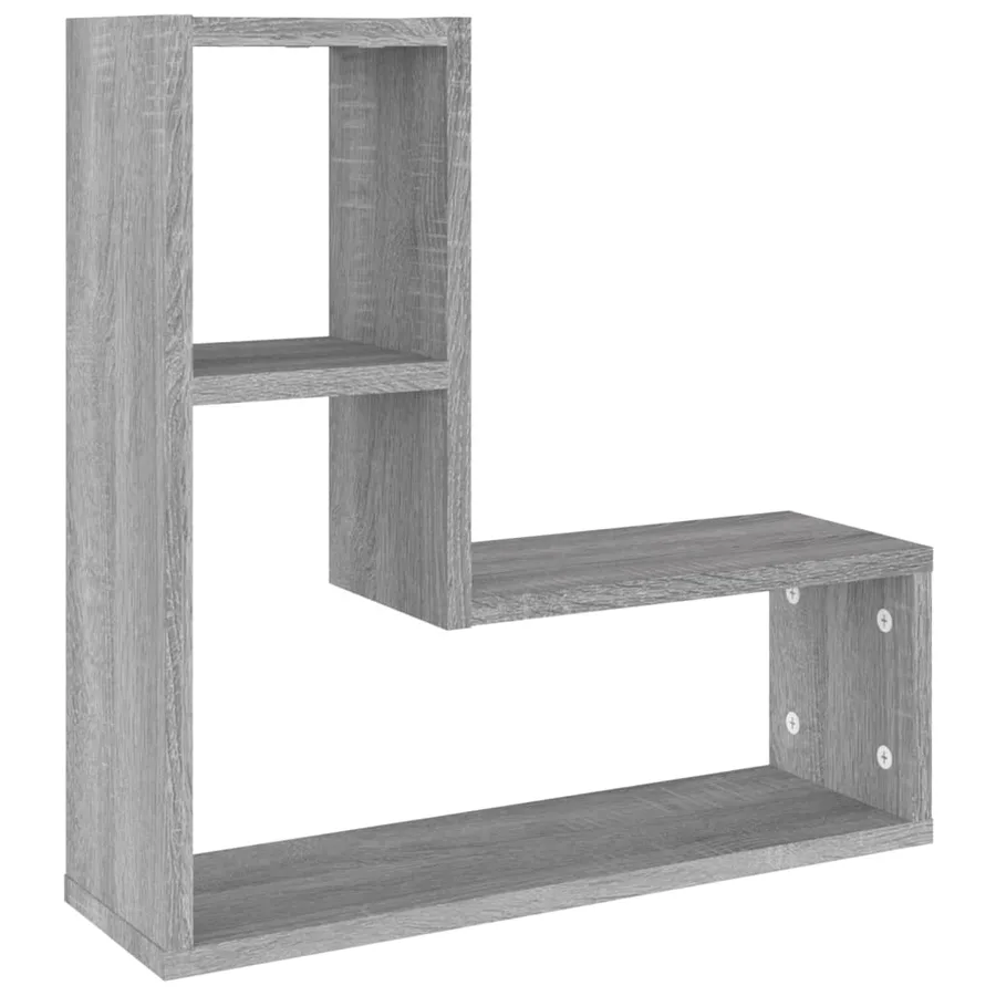 Étagères murales 2pcs Sonoma gris 50x15x50 cm Bois d’ingénierie - 4