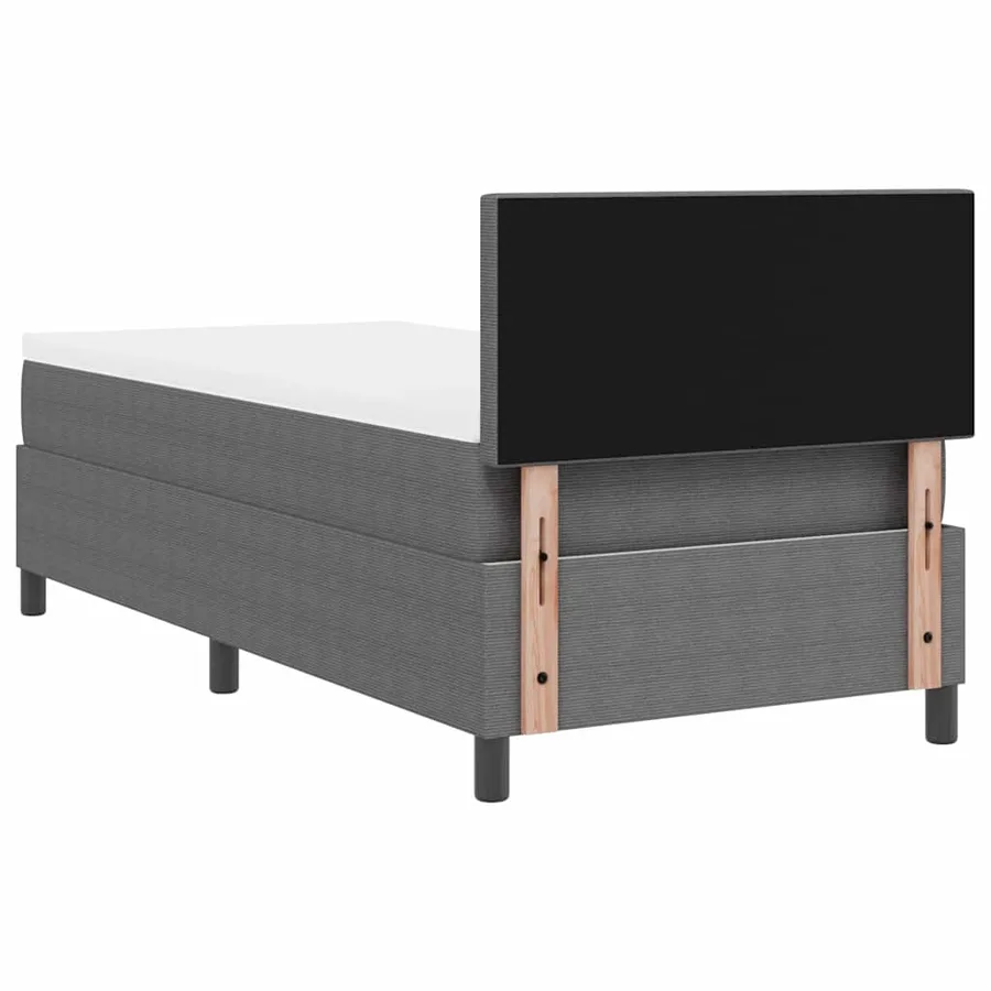 Lit à ressort LED Gris clair et blanc 80 x 200 cm - 10