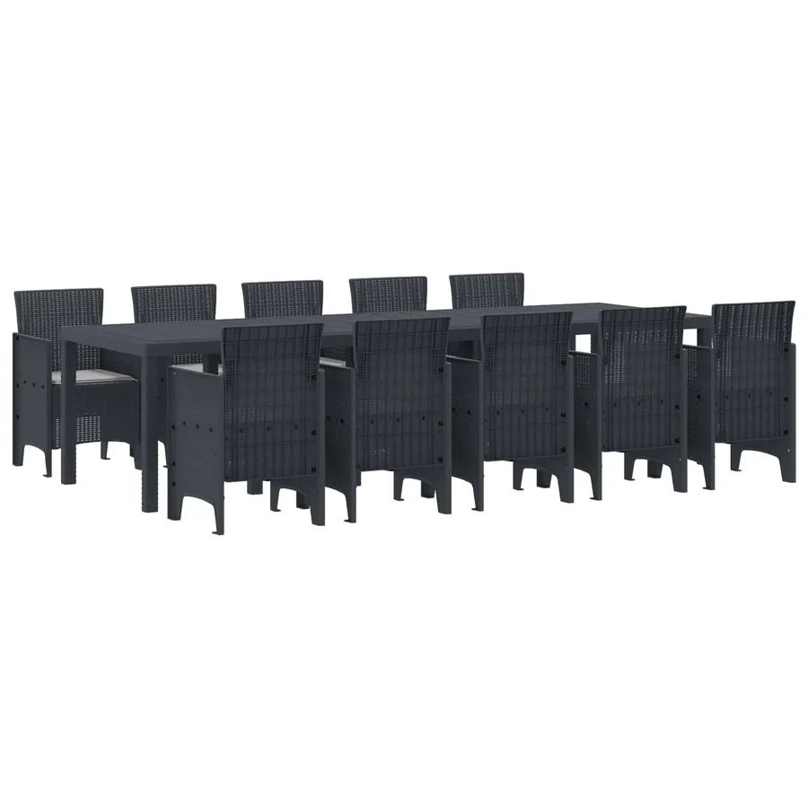 Ensemble de salle à manger pour jardin 11 pcs