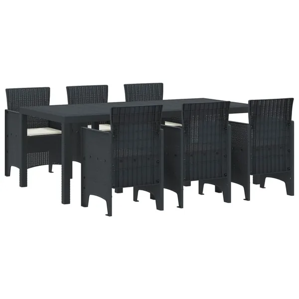 Ensemble de salle à manger pour jardin 7 pcs Anthracite