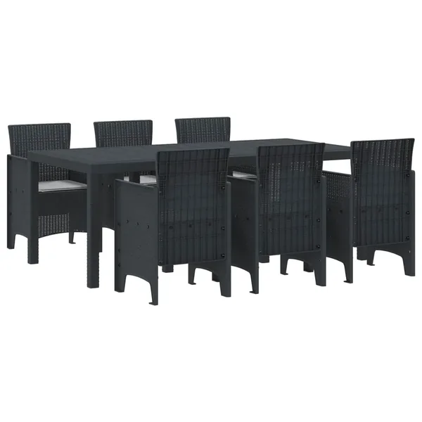 Ensemble de salle à manger pour jardin 7 pcs Anthracite