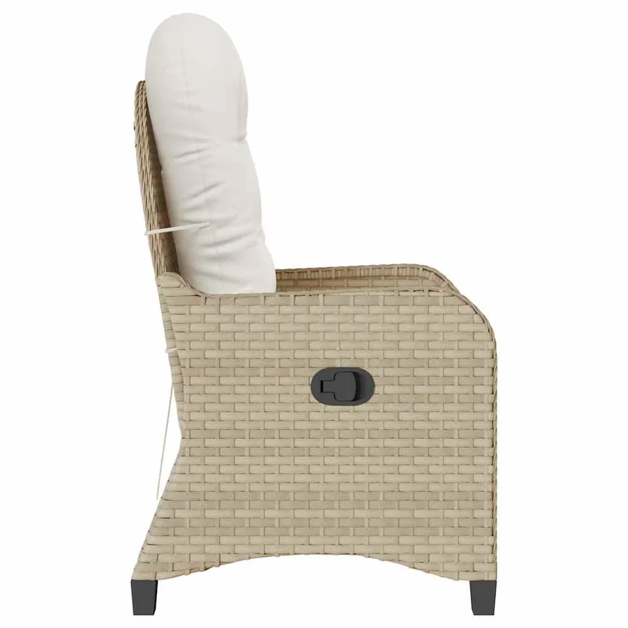 Fauteuil inclinable Beige 56 x 66 x 95 cm polyrotin - 6