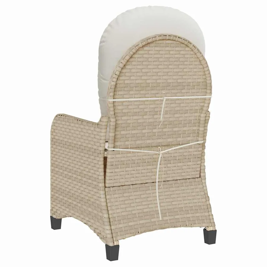 Fauteuil inclinable Beige 56 x 66 x 95 cm polyrotin - 7