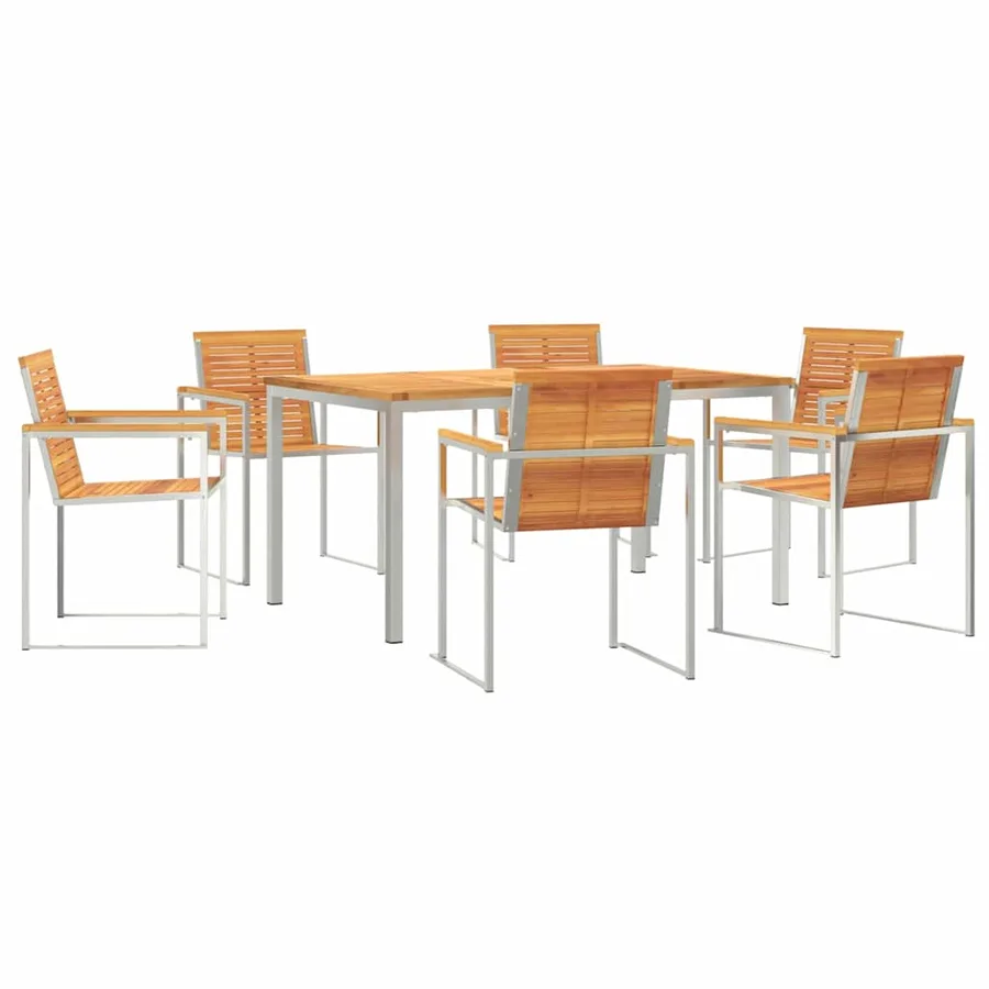 Ensemble de salle à manger pour jardin 7 pcs - 2