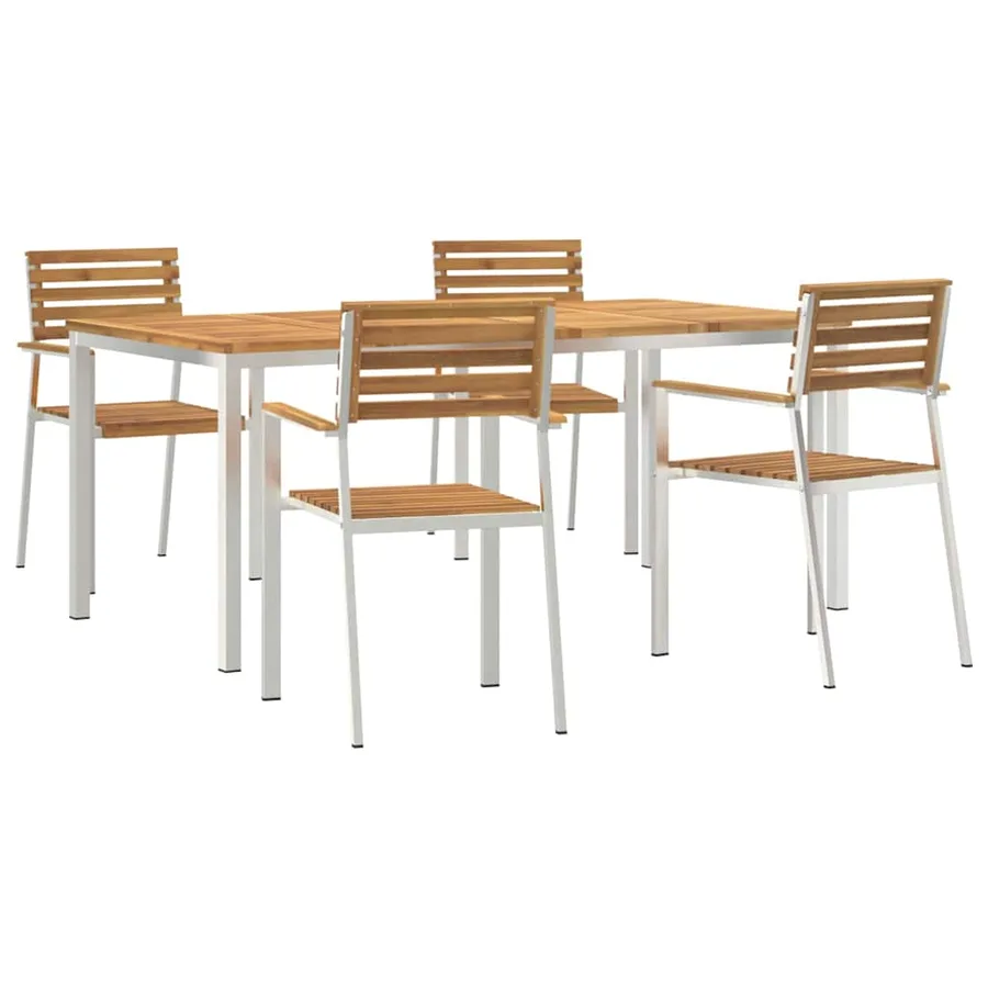 Ensemble de salle à manger pour jardin 5 pcs - 2