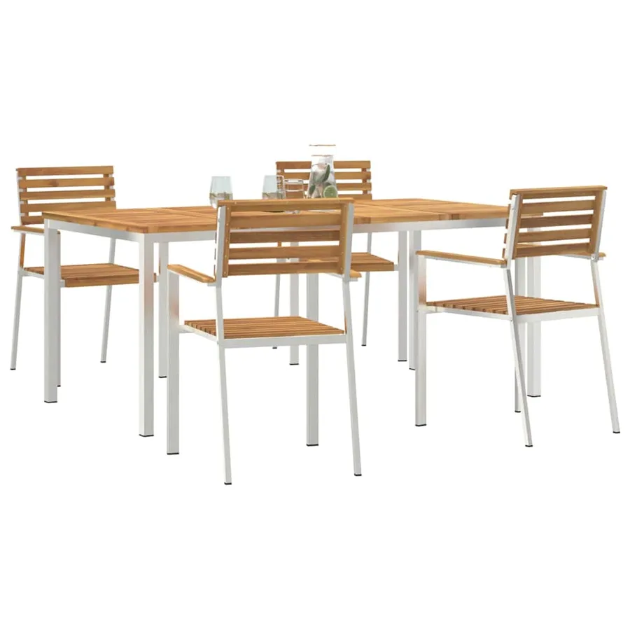 Ensemble de salle à manger pour jardin 5 pcs - 3