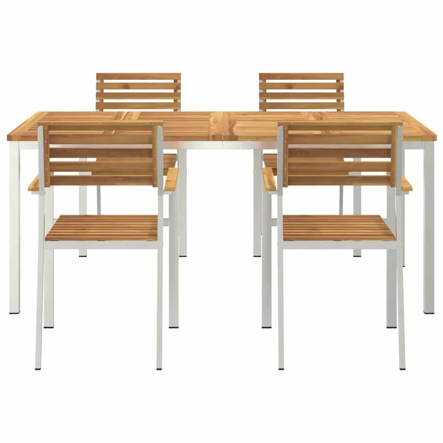 Ensemble de salle à manger pour jardin 5 pcs - 7