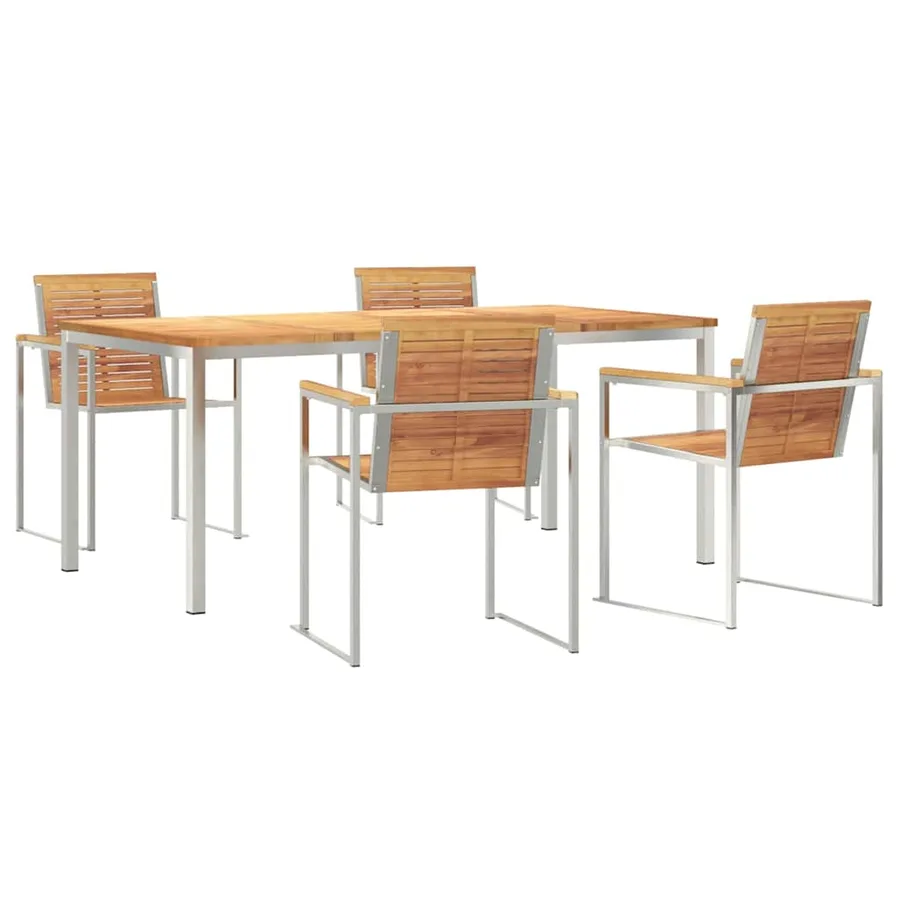Ensemble de salle à manger pour jardin 5 pcs - 2