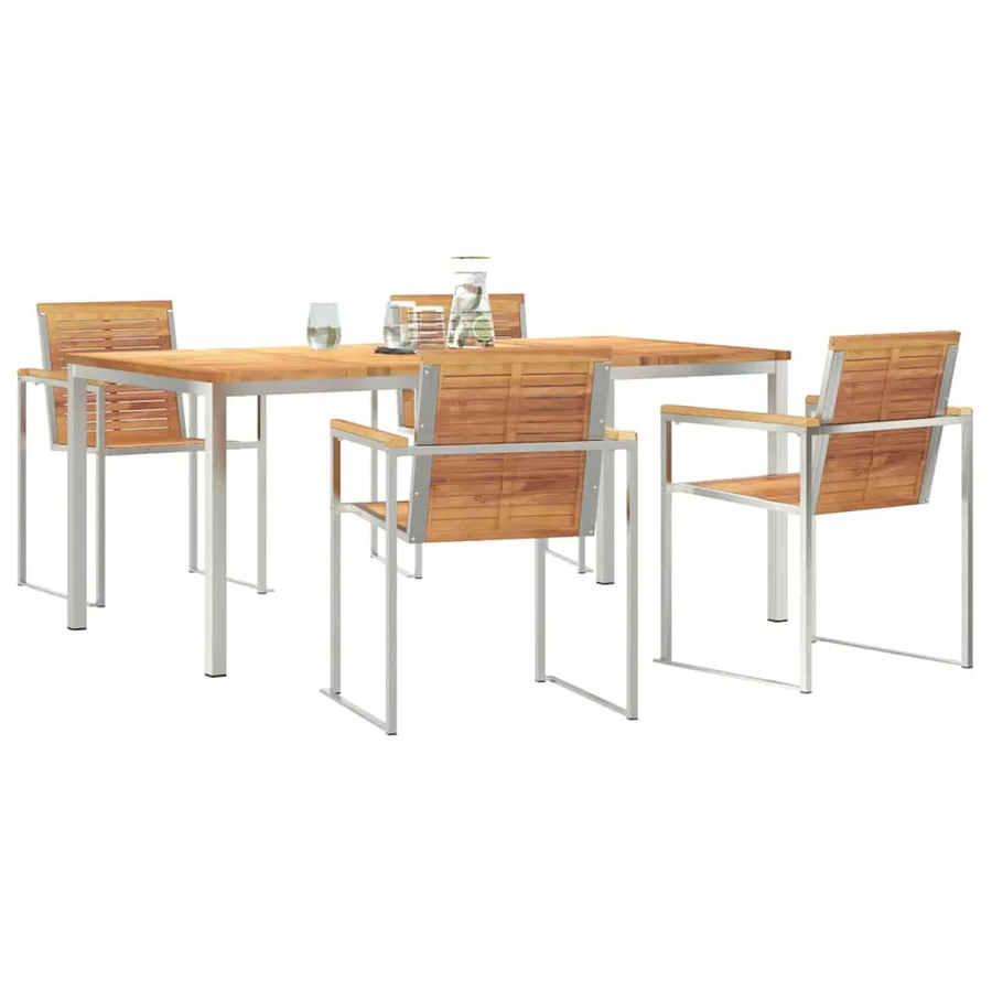 Ensemble de salle à manger pour jardin 5 pcs - 3