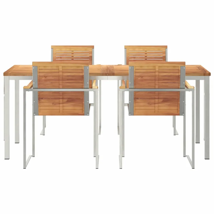 Ensemble de salle à manger pour jardin 5 pcs - 7