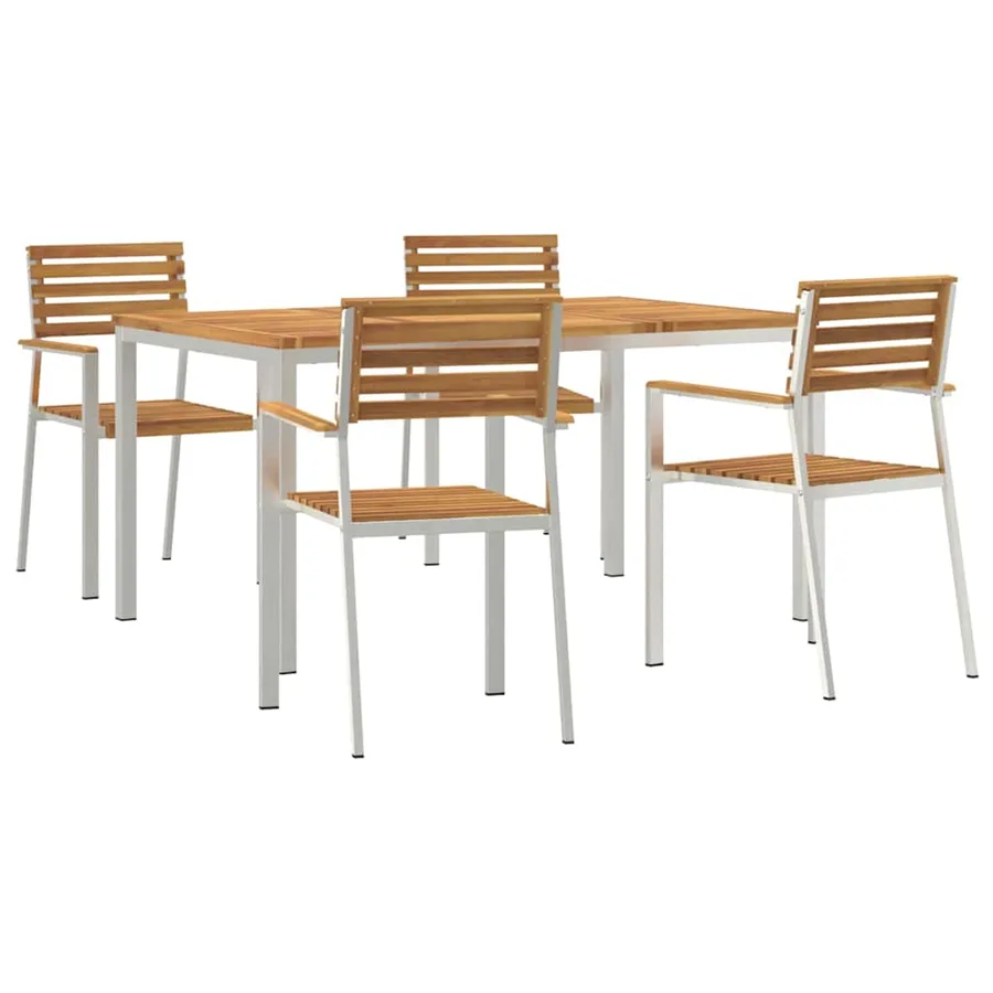 Ensemble de salle à manger pour jardin 5 pcs - 2