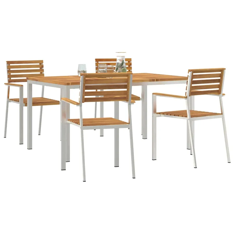 Ensemble de salle à manger pour jardin 5 pcs - 3