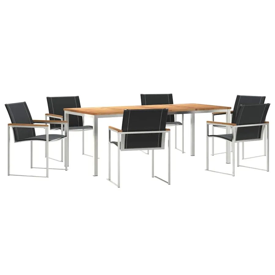 Ensemble de salle à manger pour jardin 7 pcs - 2