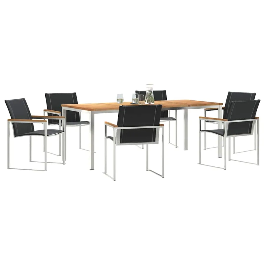 Ensemble de salle à manger pour jardin 7 pcs - 3
