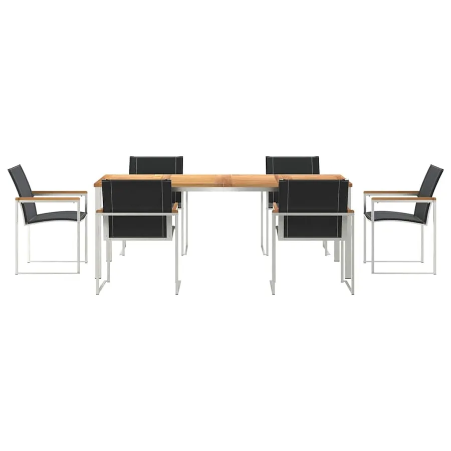 Ensemble de salle à manger pour jardin 7 pcs - 7