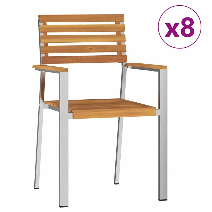 Ensemble de salle à manger pour jardin 9 pcs - 6