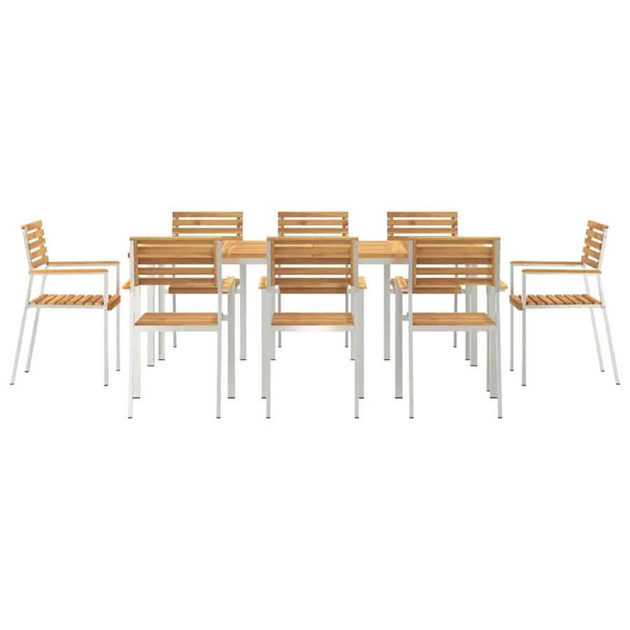 Ensemble de salle à manger pour jardin 9 pcs - 7