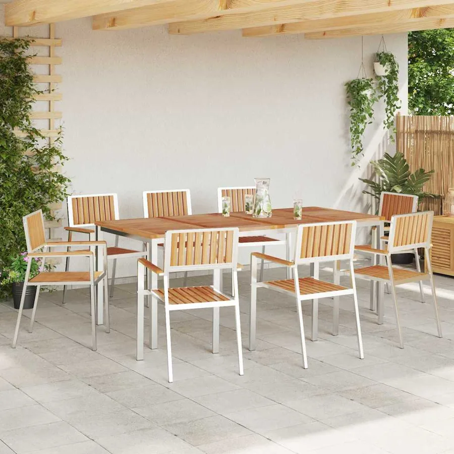 Ensemble de repas extérieur 9 pcs - 4
