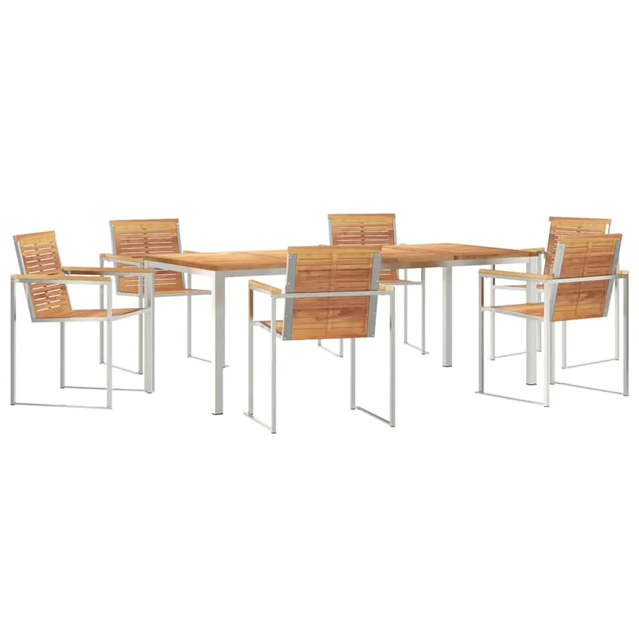 Ensemble de salle à manger pour jardin 7 pcs - 2