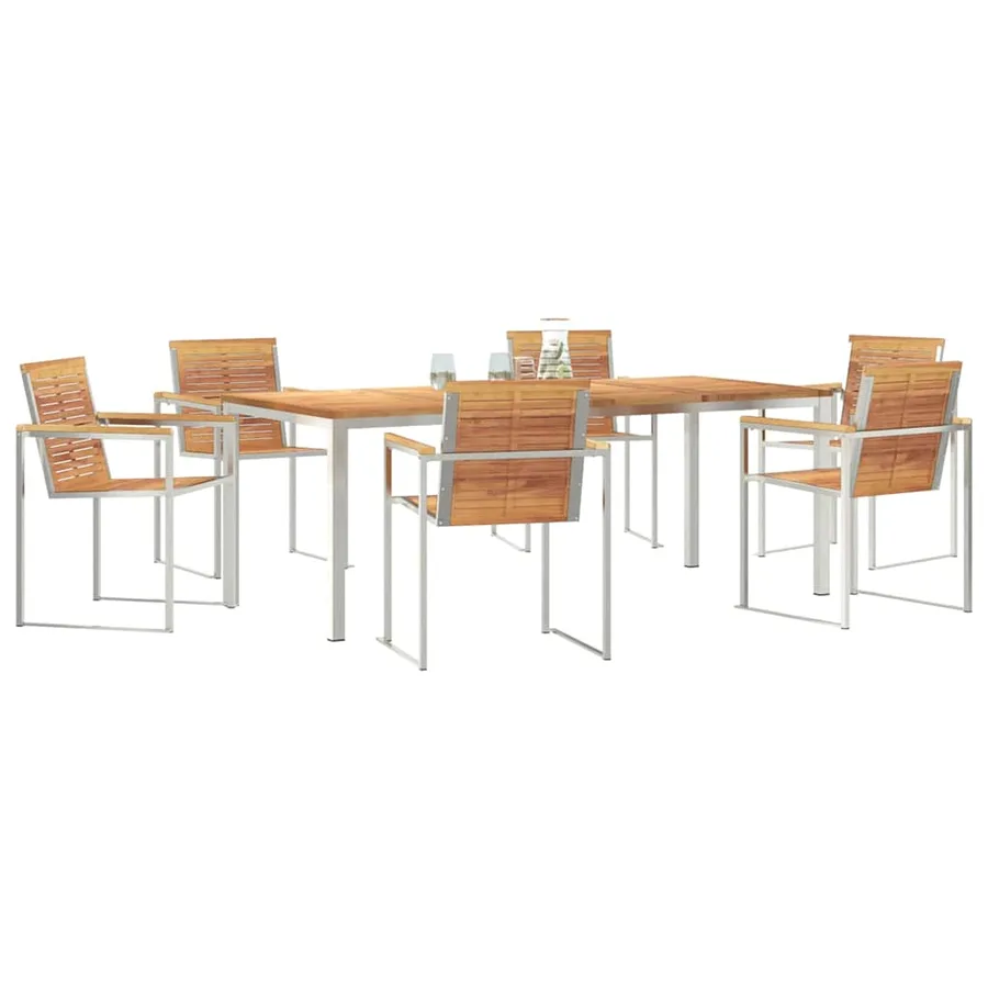 Ensemble de salle à manger pour jardin 7 pcs - 3