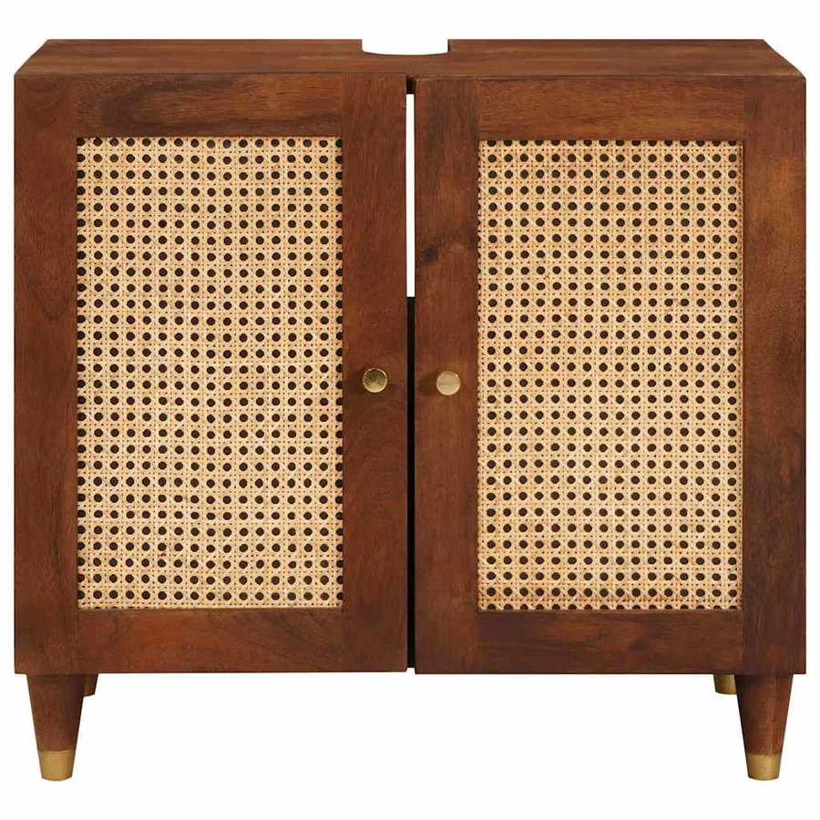 Armoire d'évier Marron 62 x 33 x 58 cm Bois d'ingénierie - 4