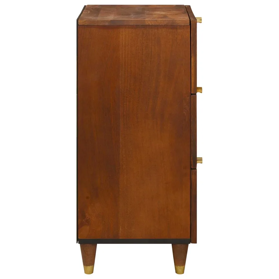 Buffet Marron 40 x 33,5 x 75 cm Bois de mangue massif - 4