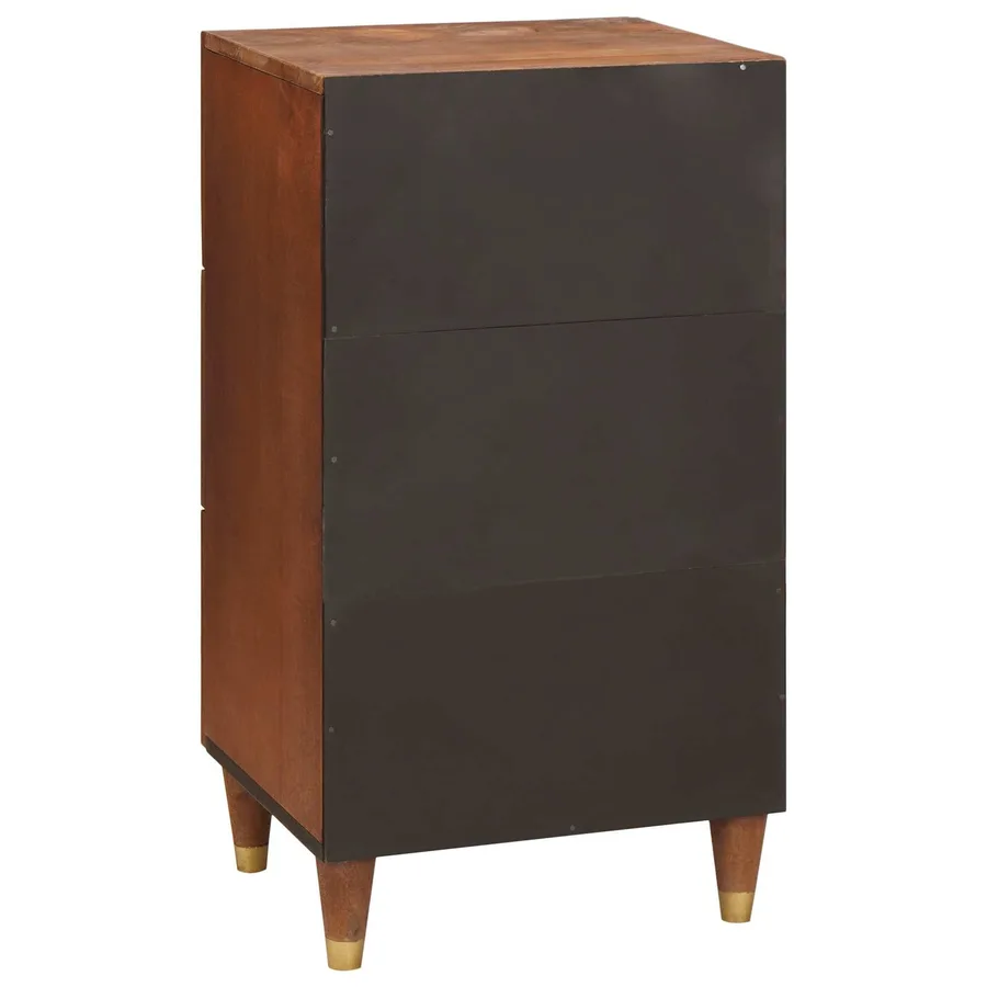 Buffet Marron 40 x 33,5 x 75 cm Bois de mangue massif - 5