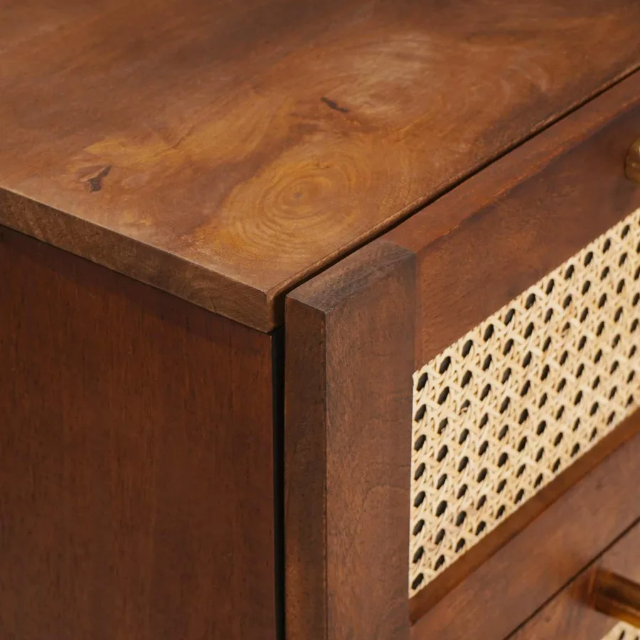 Buffet Marron 40 x 33,5 x 75 cm Bois de mangue massif - 6