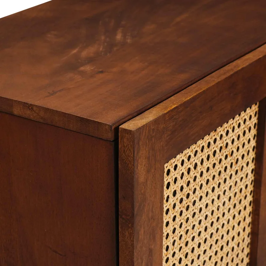 Buffet Marron 90 x 33,5 x 75 cm Bois de mangue massif - 6