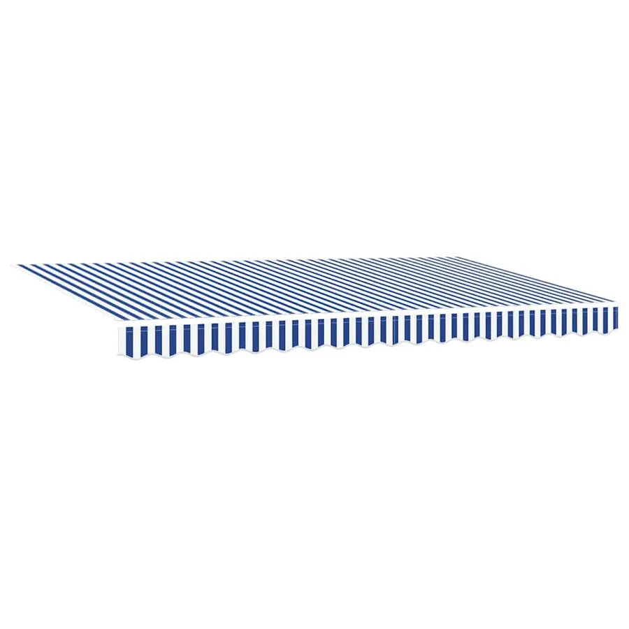 Auvent Rétractable Bleu 400 x 200 cm tissu - 5
