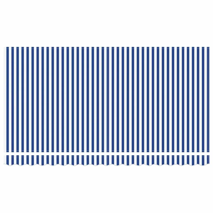 Auvent Rétractable Bleu 400 x 200 cm tissu - 7